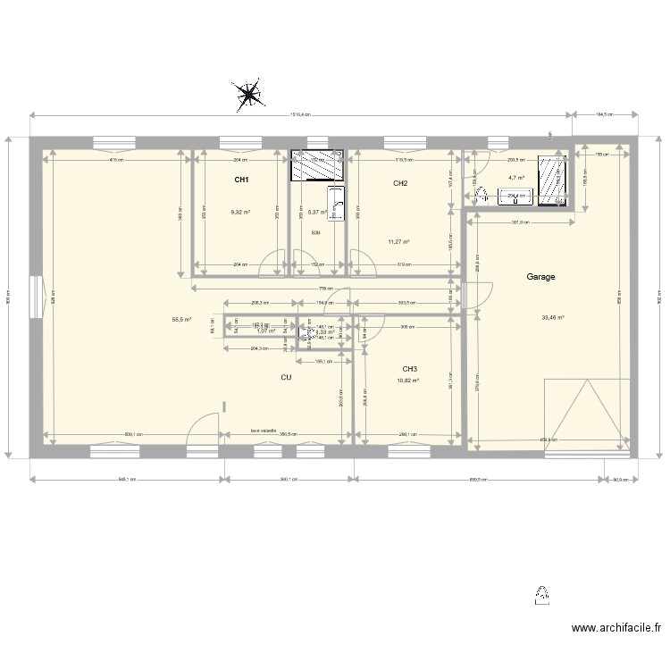 Plan maison Paul Thuillier version 2. Plan de 0 pièce et 0 m2