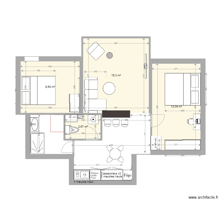 T3 Moliere. Plan de 0 pièce et 0 m2