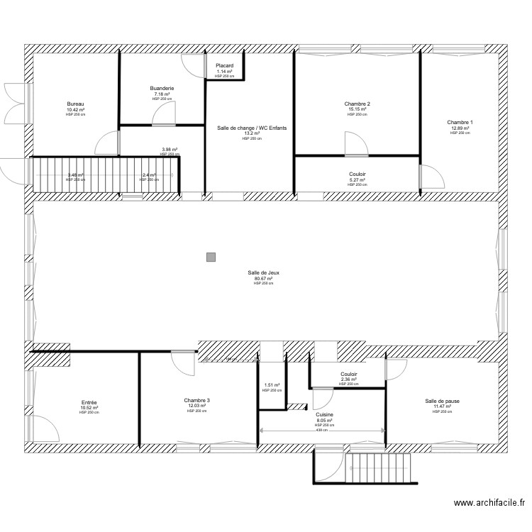 LETONDAL AMENAGEMENT CRANSOT. Plan de 0 pièce et 0 m2