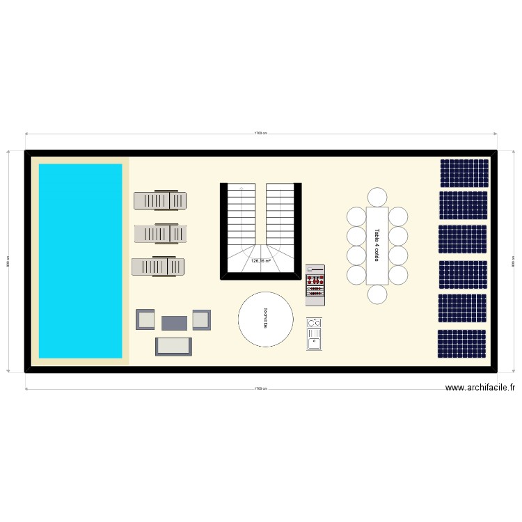 Maison 120m2. Plan de 0 pièce et 0 m2