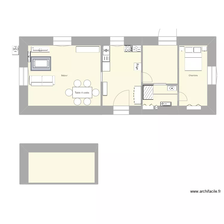 Maison. Plan de 