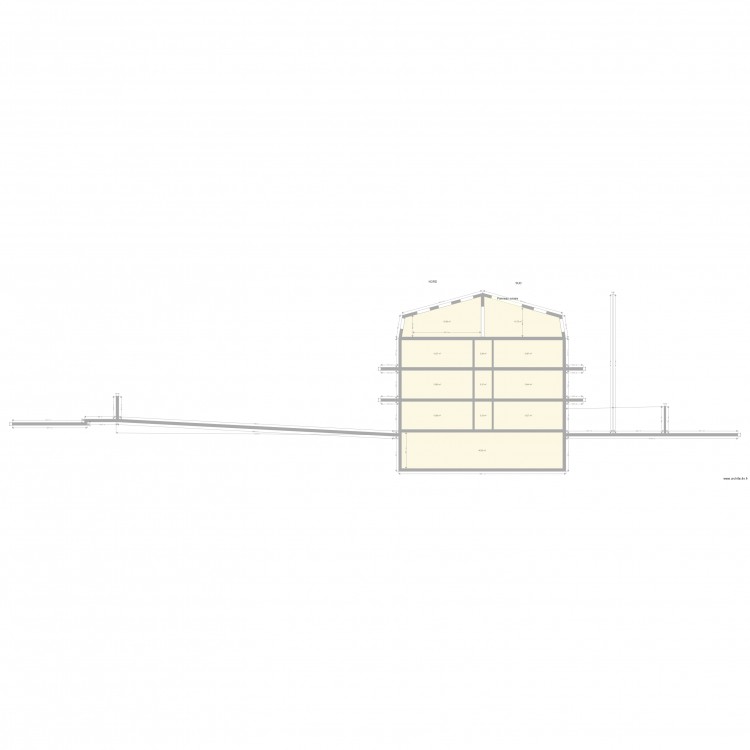 10 GENERAL DE GAULLE indice A Coupe B. Plan de 0 pièce et 0 m2