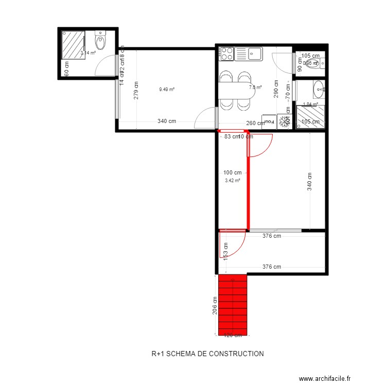 lot 2 construction. Plan de 0 pièce et 0 m2