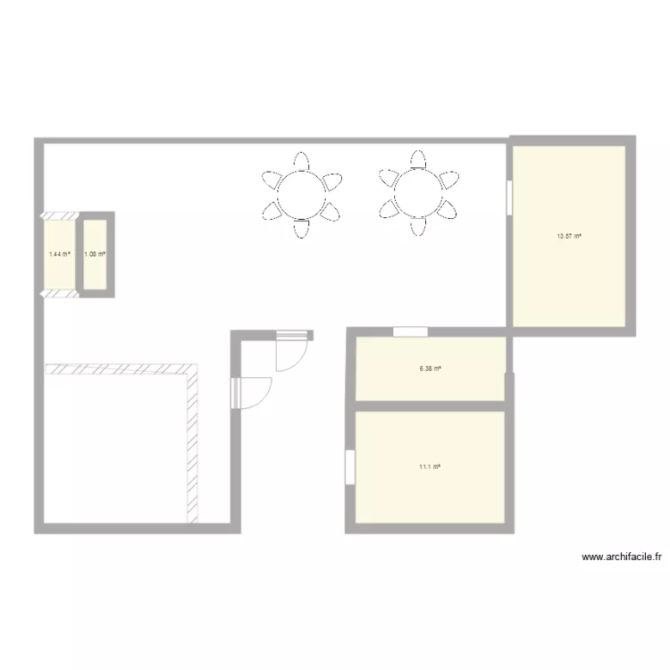 Maison enfants. Plan de 