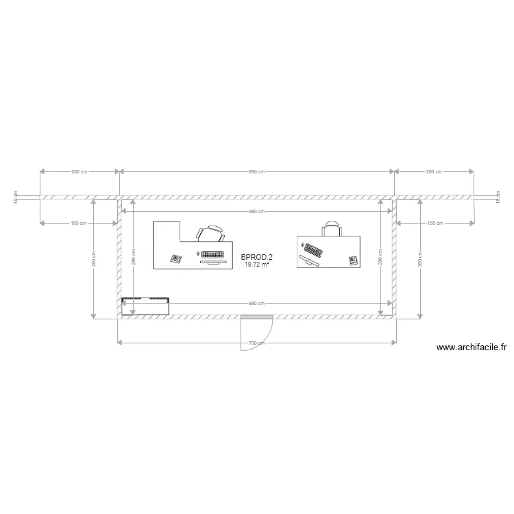 BPROD 2 FAB. Plan de 