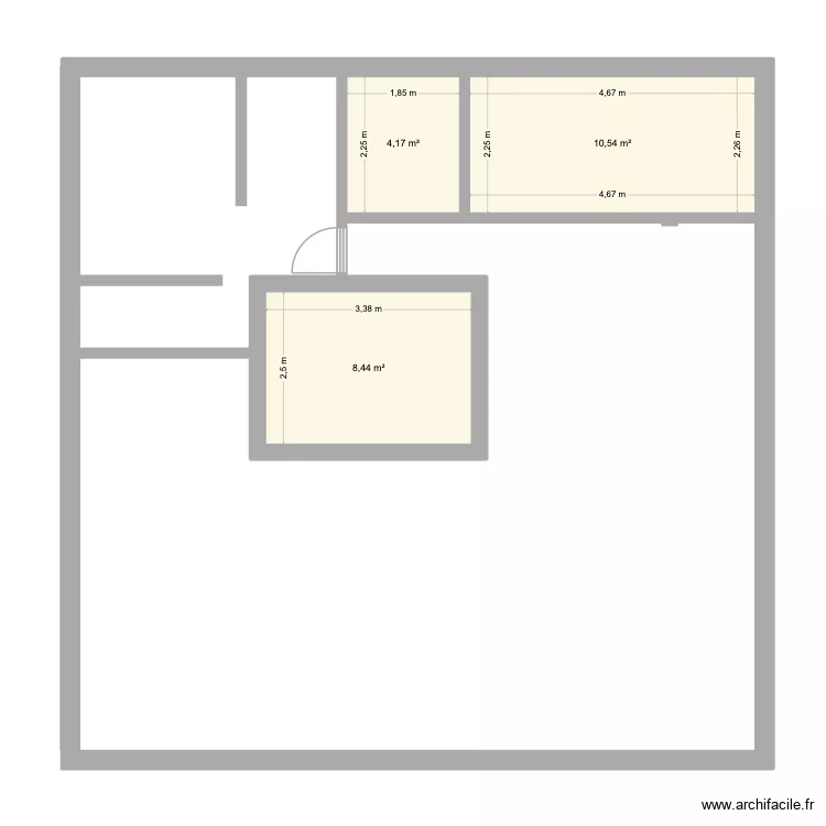 MOUTON. Plan de 2 et 13 m² MOUTON. Plan de 2 et 13 m²