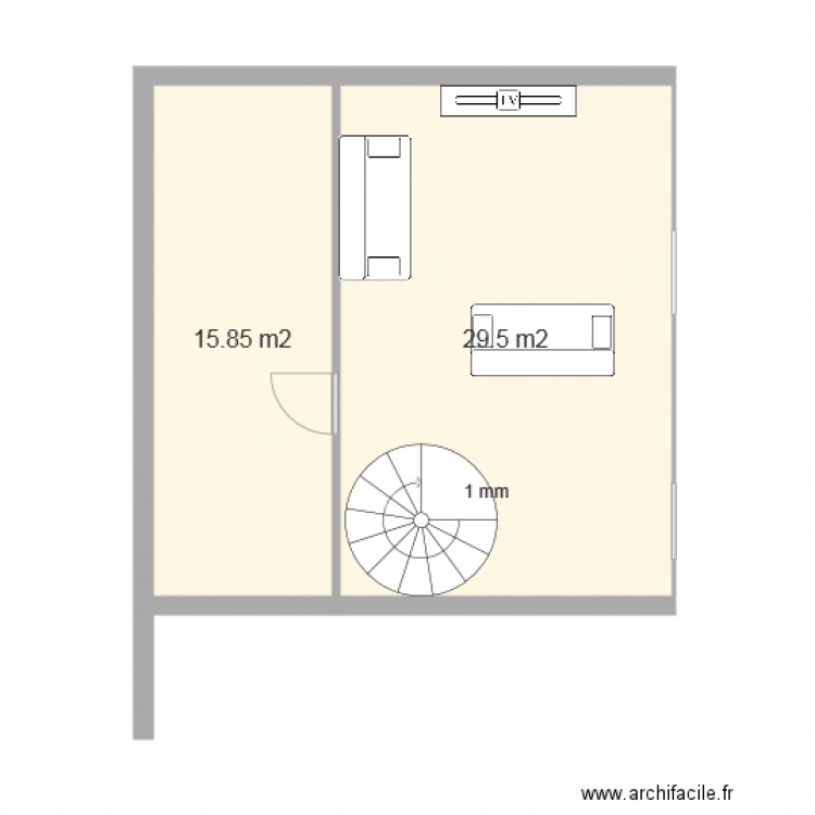 sous sol v1. Plan de 0 pièce et 0 m2