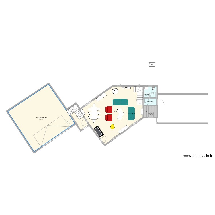 PROJET INNITIAL MODIFIE. Plan de 0 pièce et 0 m2