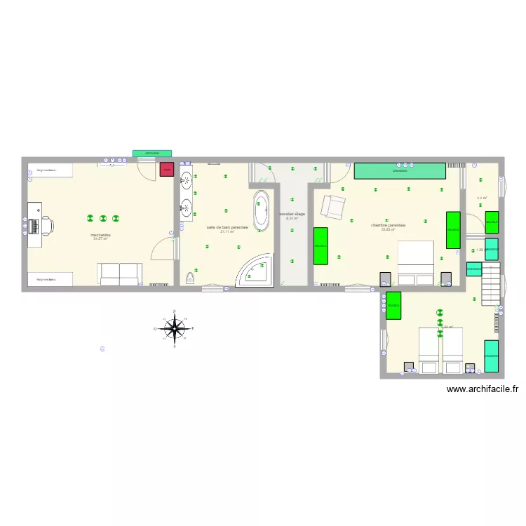 PLAN ETAGE JUIN 2019. Plan de 