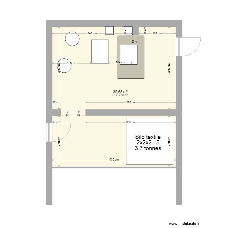 granulés/PAC. Plan de 0 pièce et 0 m2