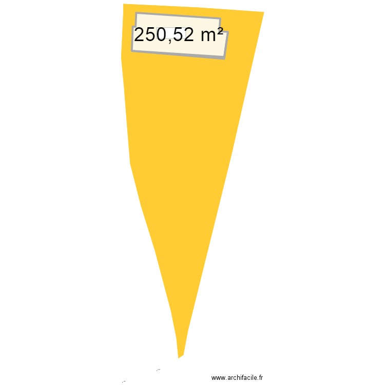 brillet. Plan de 1 pièce et 251 m2