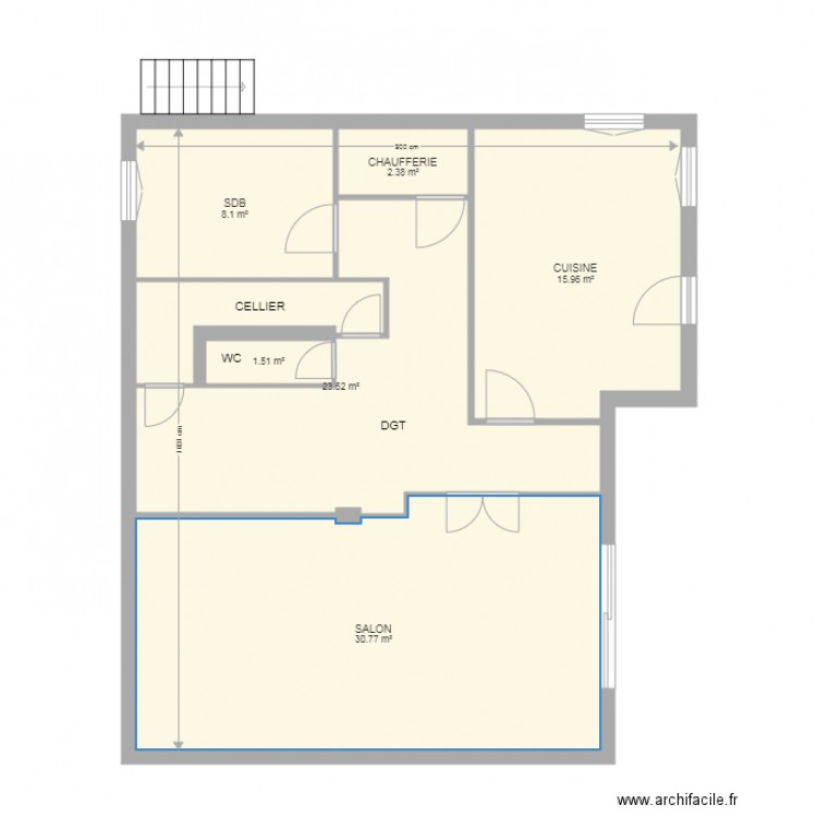 PLAN FAKROUN EDL rdc . Plan de 0 pièce et 0 m2