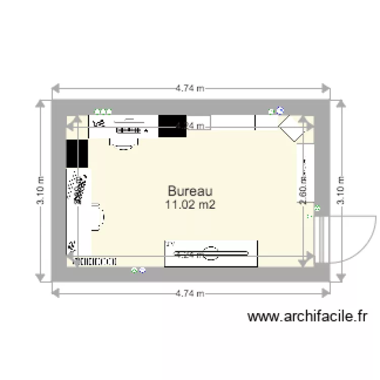 Bureau. Plan de Bureau. Plan de