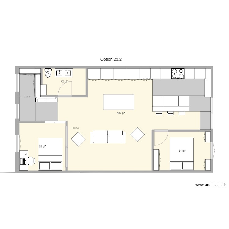 5093 Chambord Option 23 O2. Plan de 0 pièce et 0 m2