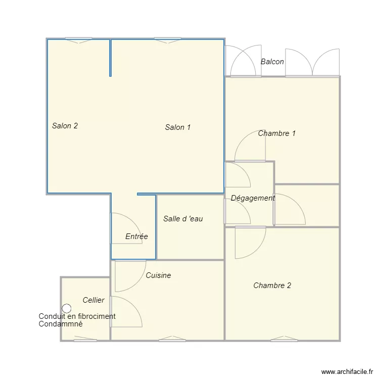 Croquis HERMAN AMIANTE. Plan de 