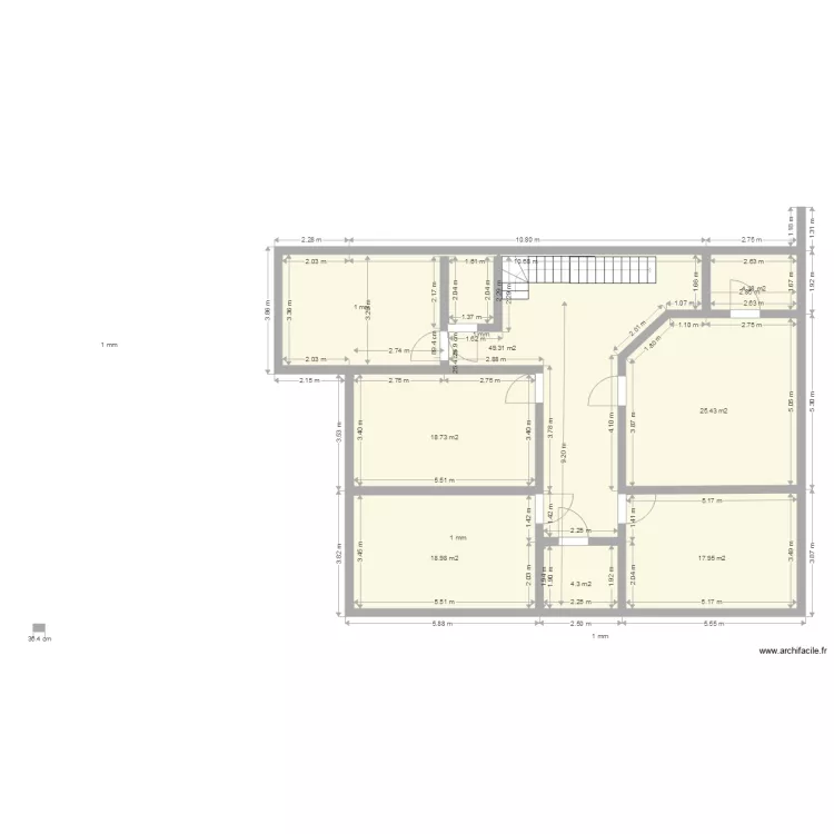 1er étage montreuil plan d origine. Plan de 1er étage montreuil plan d origine. Plan de
