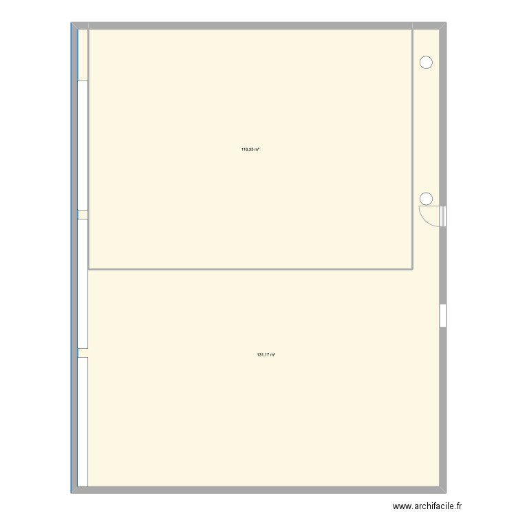 salle de dans. Plan de 0 pièce et 0 m2