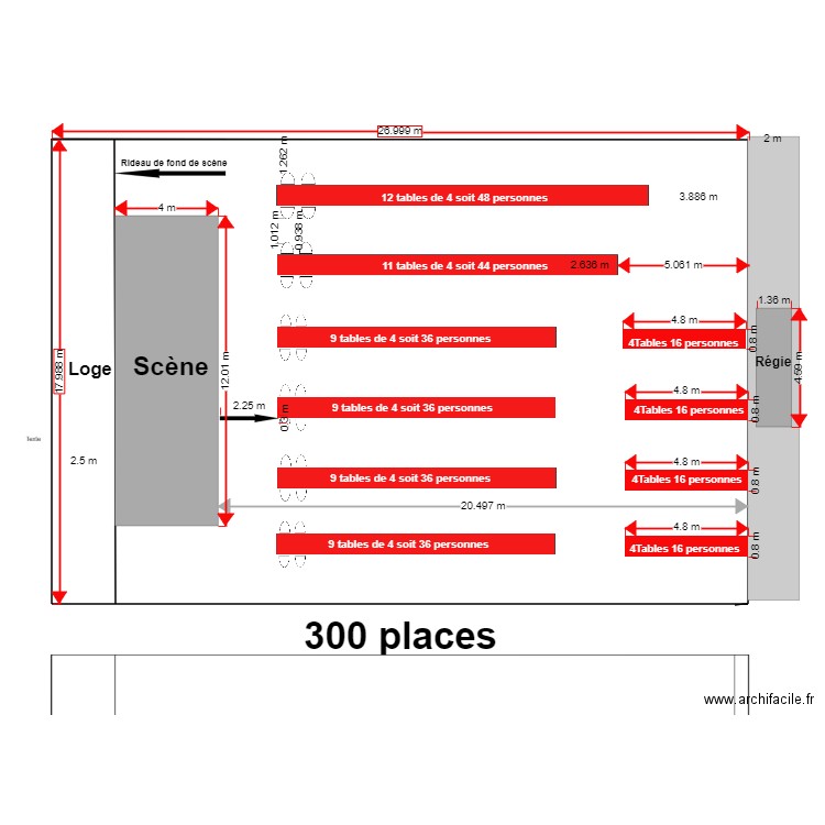 Plan Salle le 4 Avril 2020 4. Plan de 0 pièce et 0 m2