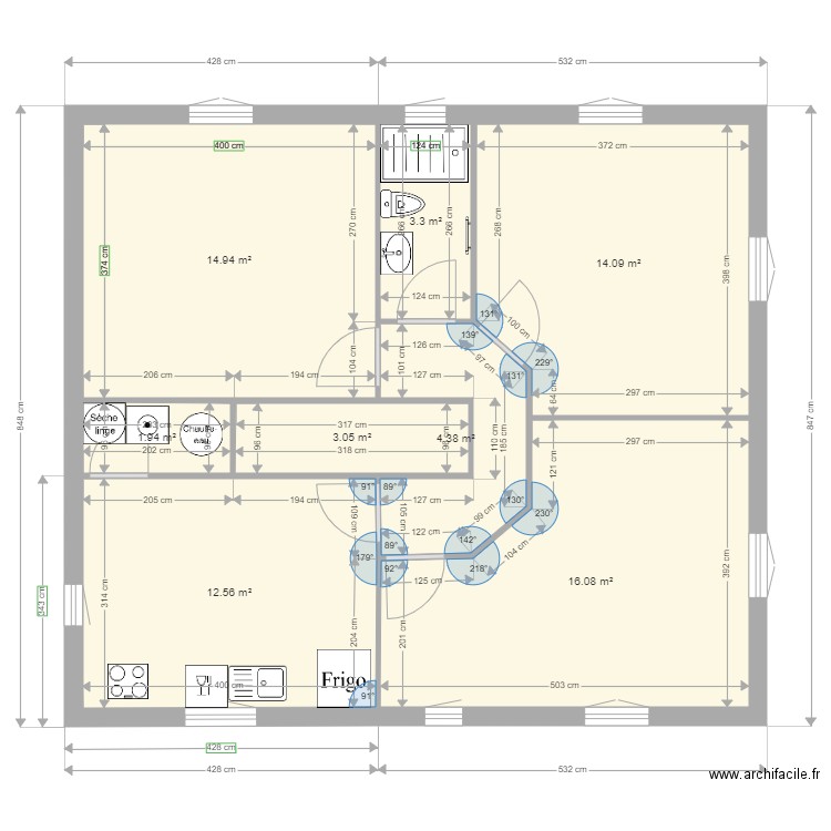 lambert violet. Plan de 0 pièce et 0 m2