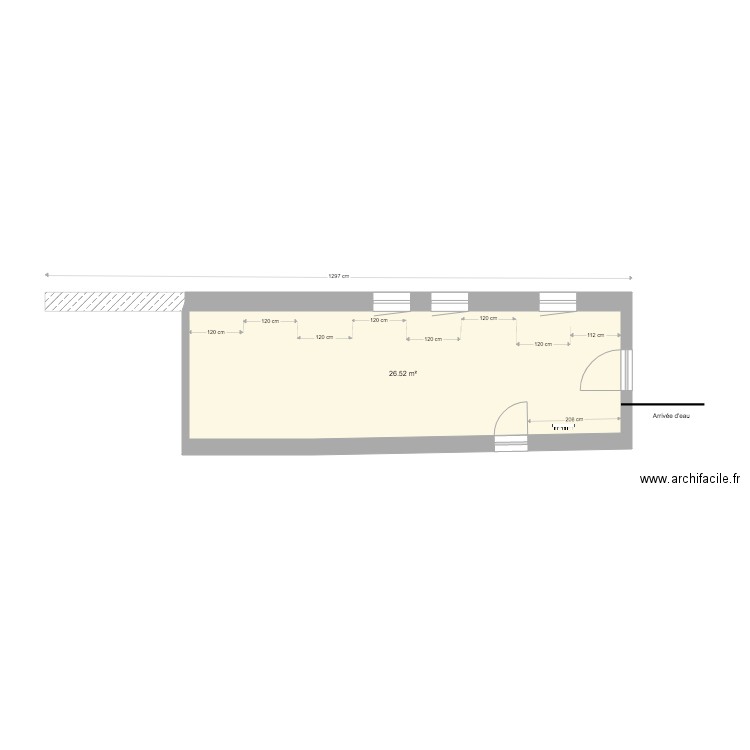 Appentis calcul montant. Plan de 0 pièce et 0 m2