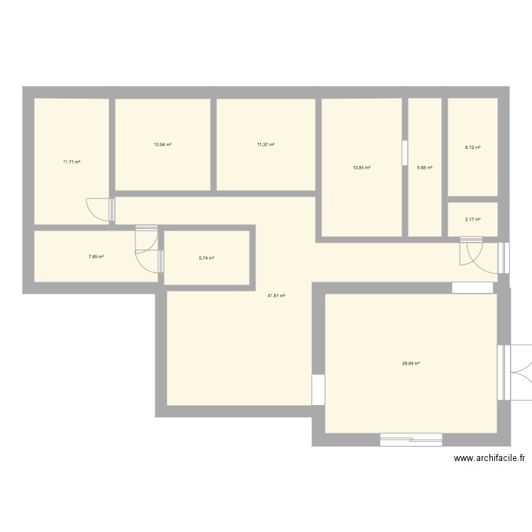 grange. Plan de 0 pièce et 0 m2