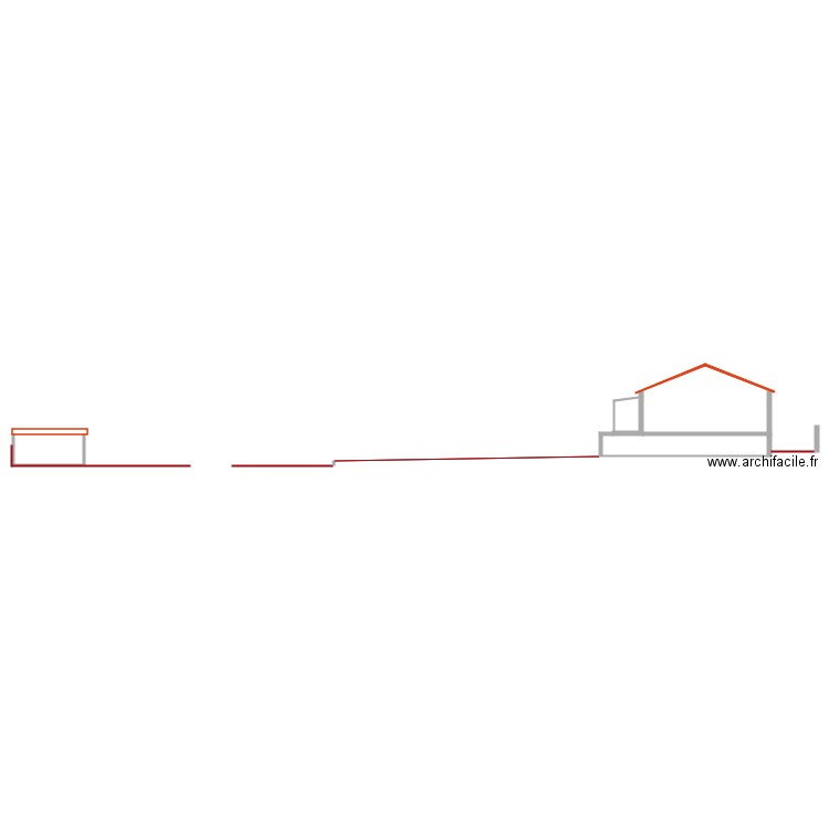 DP3 Plan en coupe EO. Plan de 0 pièce et 0 m2