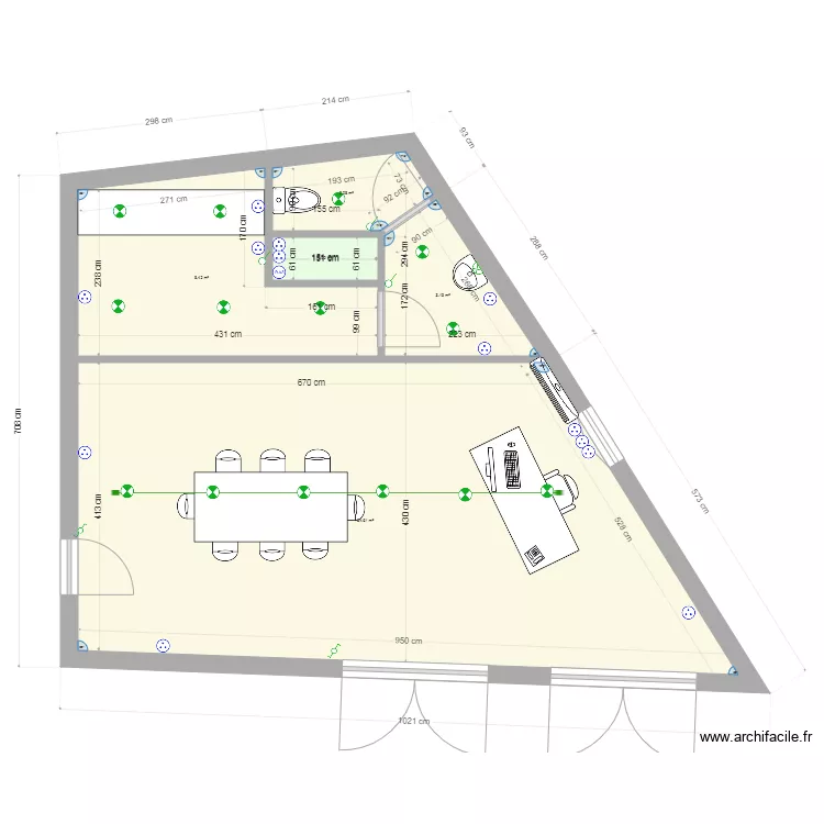 St Roch Caveau. Plan de 
