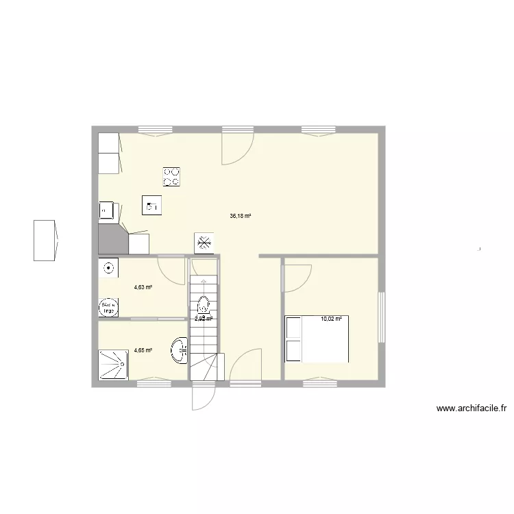 Maison bas raphael. Plan de 