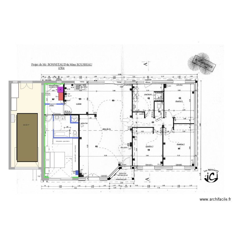 Projet aménagement Garage v3. Plan de 0 pièce et 0 m2