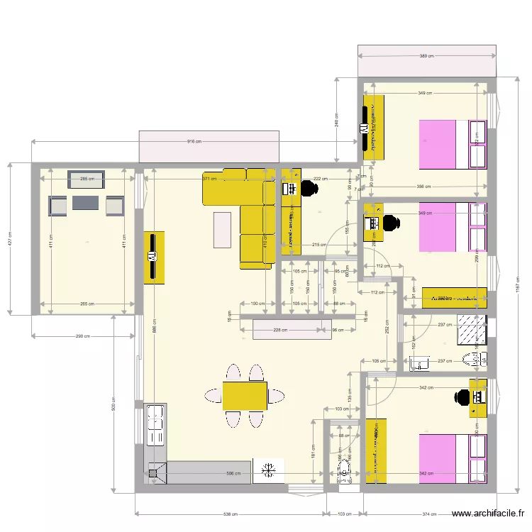 extension bas T4 v Manu last. Plan de 