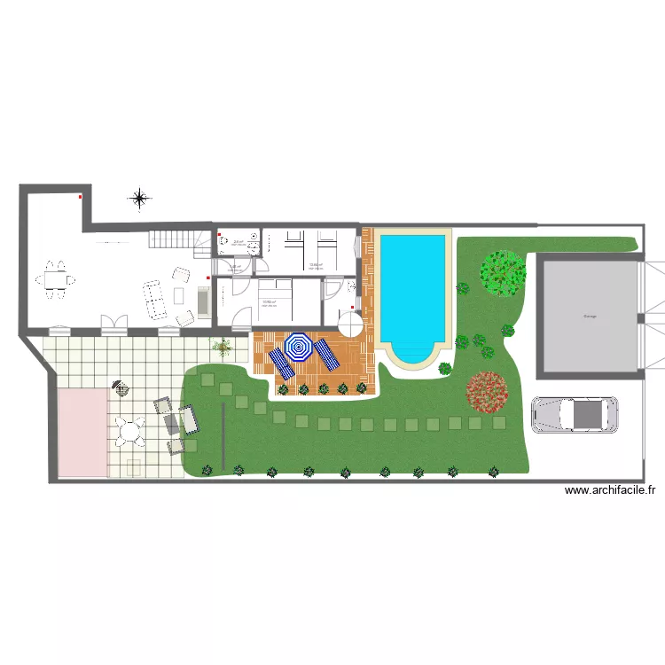 extension avec piscine v3 sans cotation . Plan de extension avec piscine v3 sans cotation . Plan de