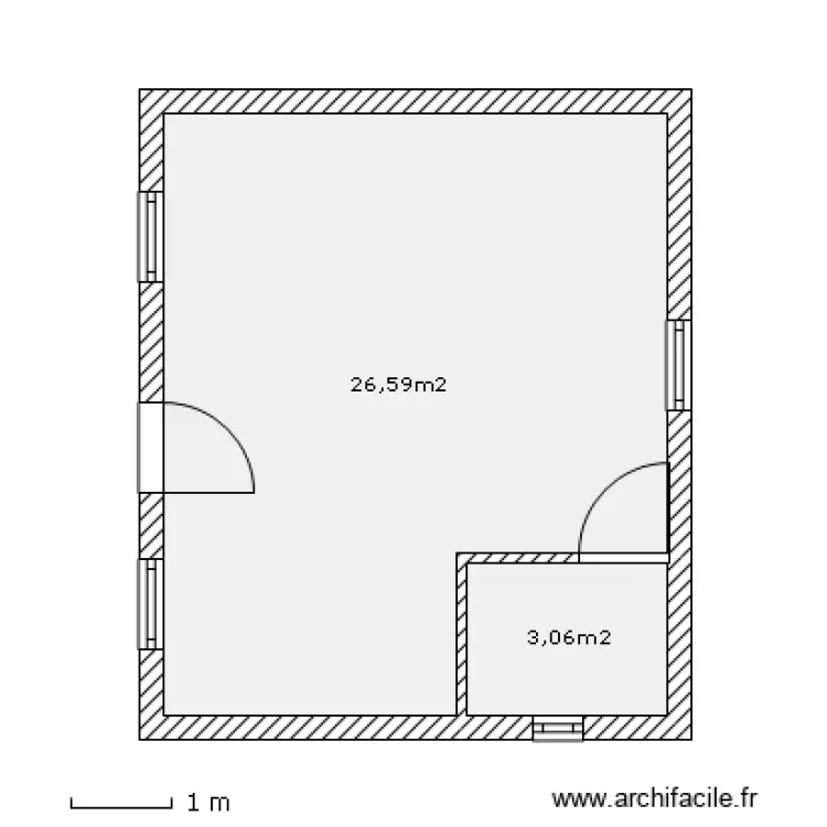 cabane. Plan de cabane. Plan de