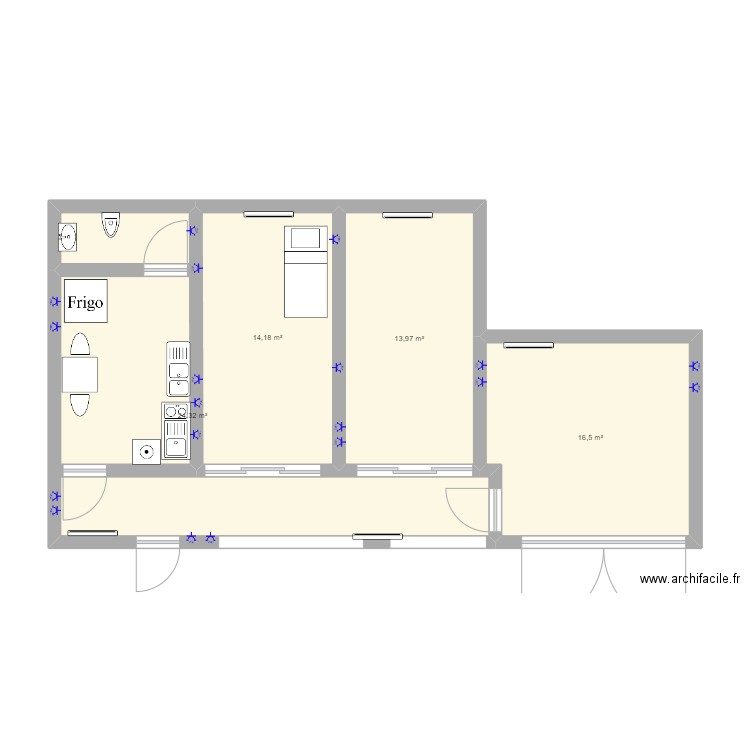 RDC La Fontaine Commerce Bis. Plan de 0 pièce et 0 m2