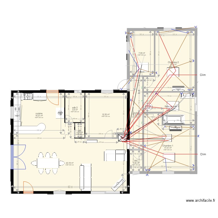 maison muy 36 electricite. Plan de 0 pièce et 0 m2