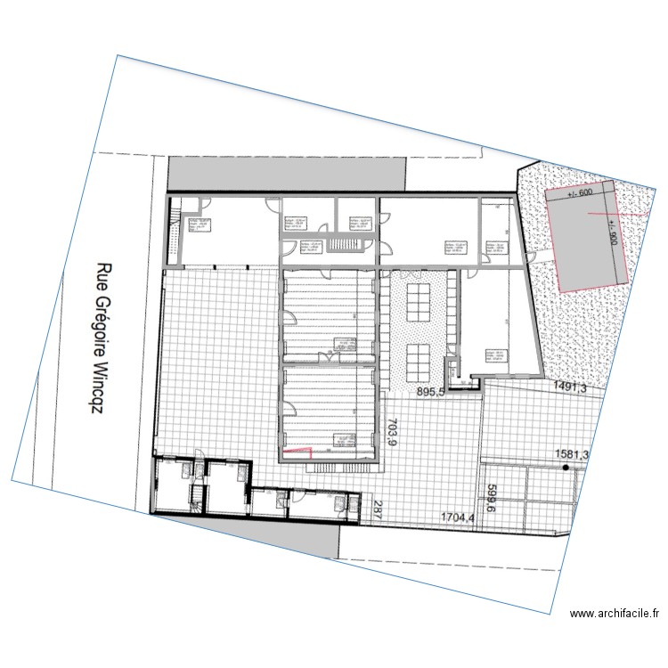 Carrieres G Wincqz 1. Plan de 8 pièces et 307 m2