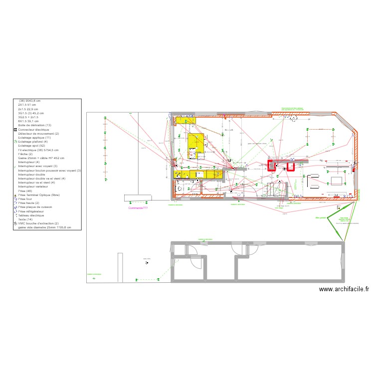 PLAN MAISON BALBRONN PROJETE 16 ajout ELEC MAJ. Plan de 0 pièce et 0 m2