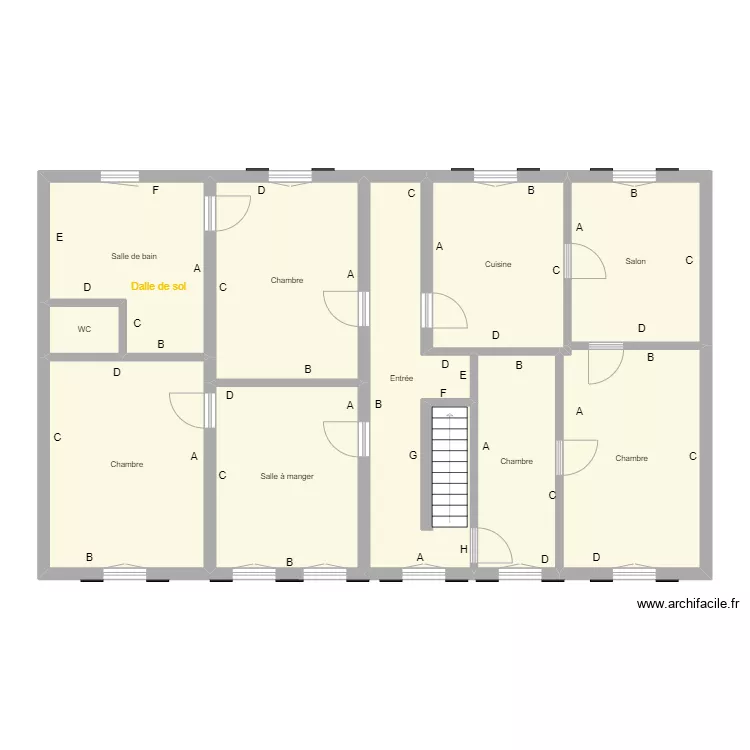 Croquis SCHIBY Etage. Plan de 