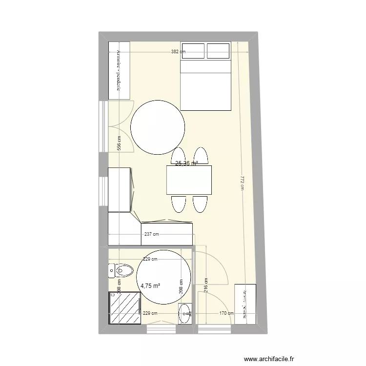 Bussi&egrave;re garage112. Plan de 