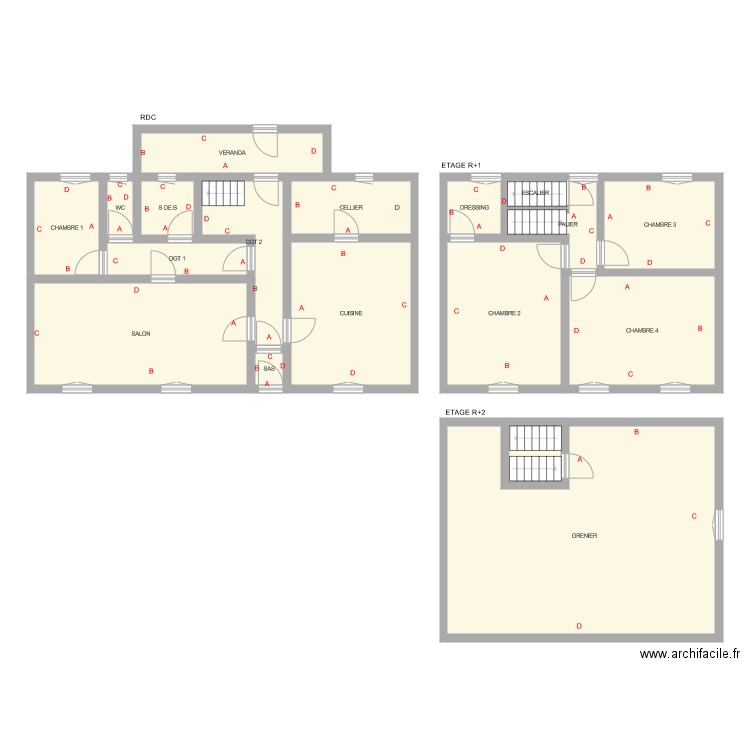 tessier. Plan de 0 pièce et 0 m2