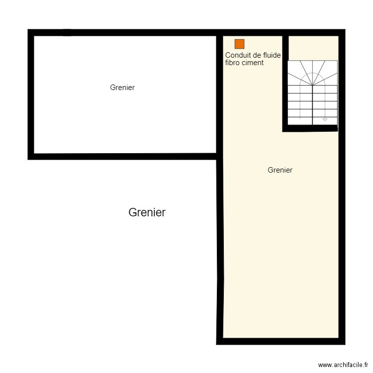 Croquis  grenier JACQUET. Plan de 0 pièce et 0 m2