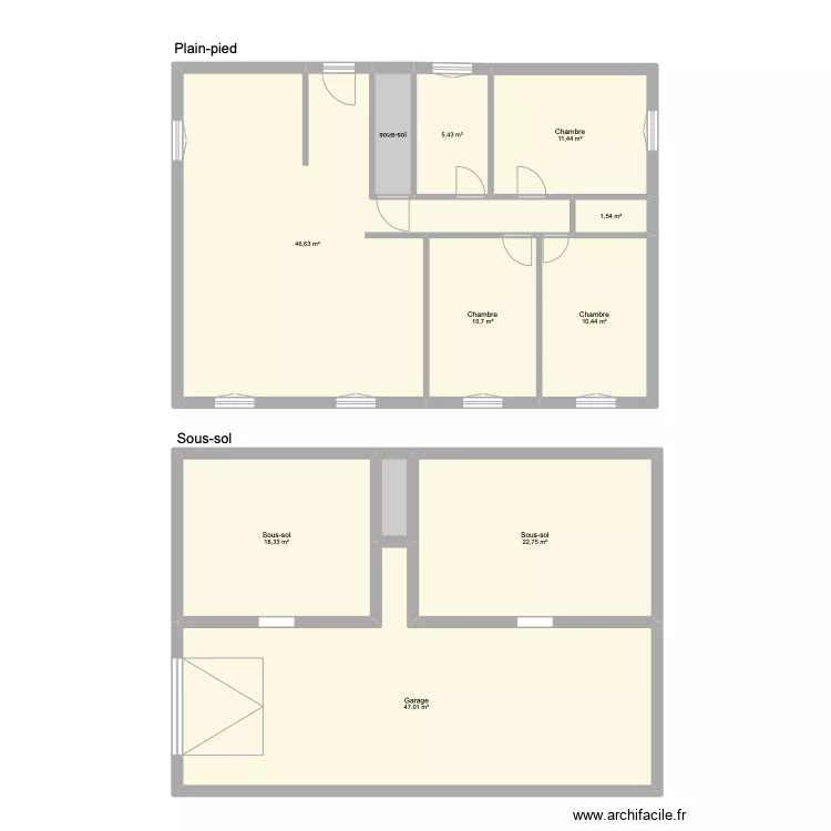 Plan Haie Breton Ouistreham sans mur. Plan de 