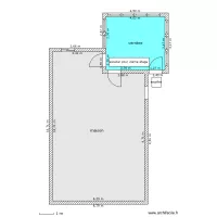 verri&egrave;re 3 saisons de 3m92 par 4m17 sur pieux, finition vinyle et  toit de bardeaux