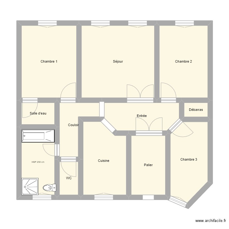 Sebastopol. Plan de 0 pièce et 0 m2