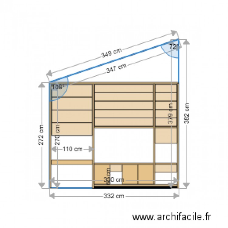 biblio def. Plan de 0 pièce et 0 m2