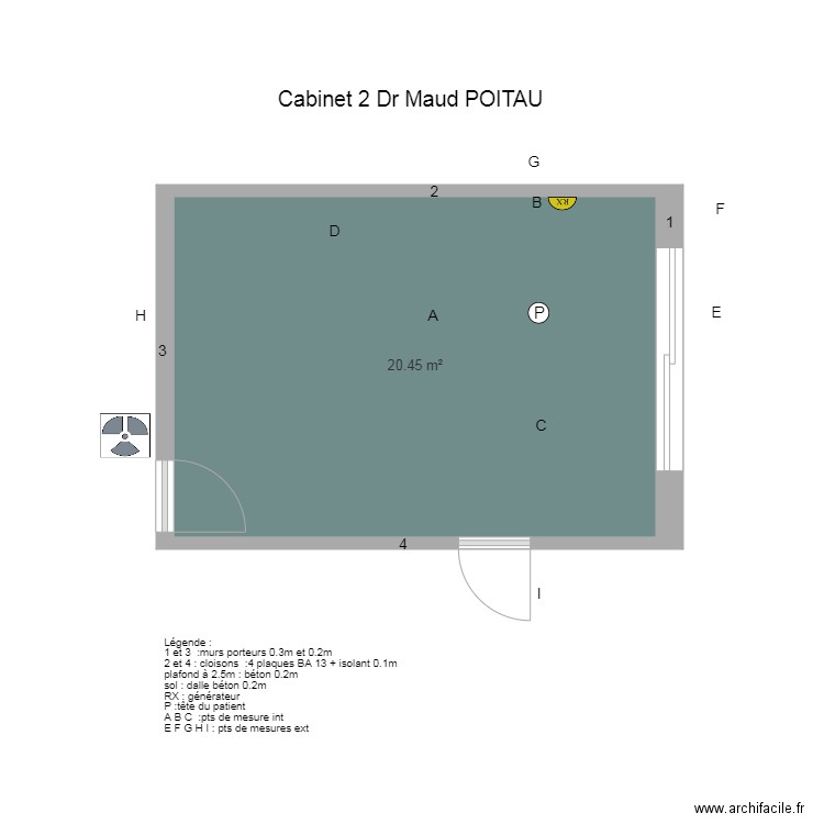 cabinet dentaire 2 du Dr POITAU. Plan de 0 pièce et 0 m2