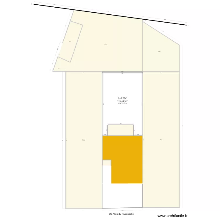 MP projet 1 plan de masse. Plan de 
