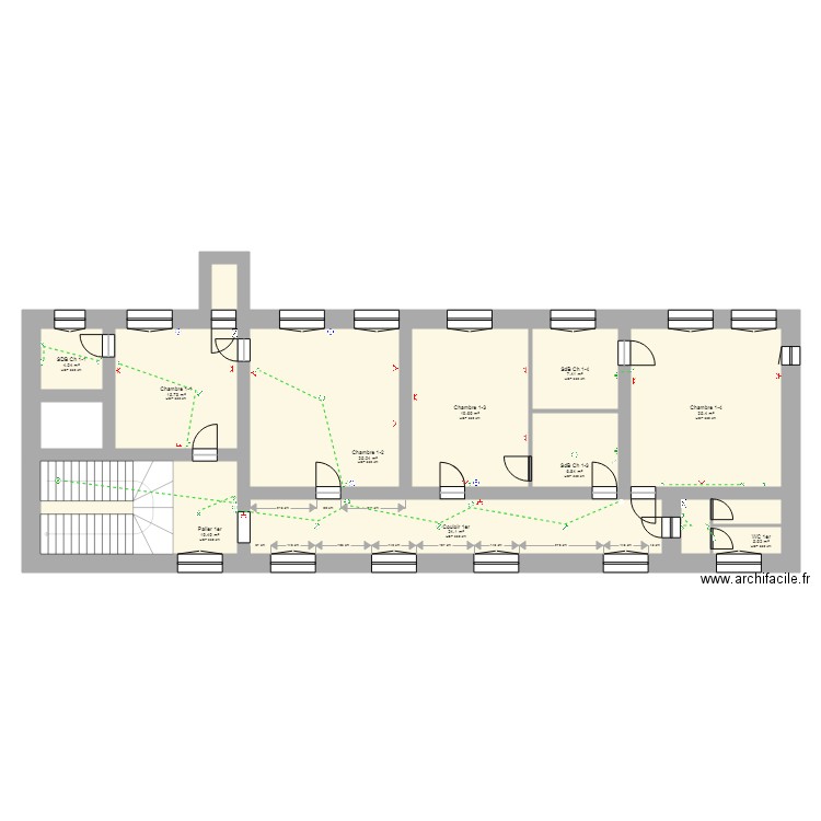 Miguet 1er Etage. Plan de 0 pièce et 0 m2