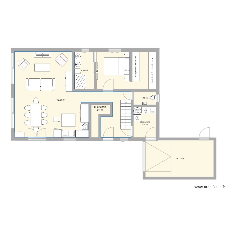 Notre maison à construire GRANDE TERRASSE. Plan de 0 pièce et 0 m2