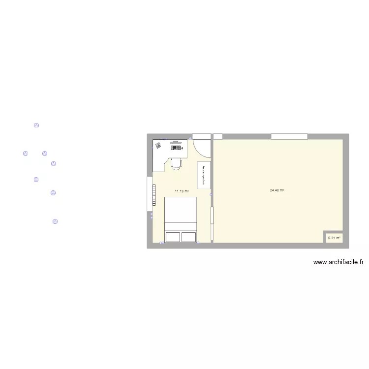 plan appartement partie droite 2. Plan de 