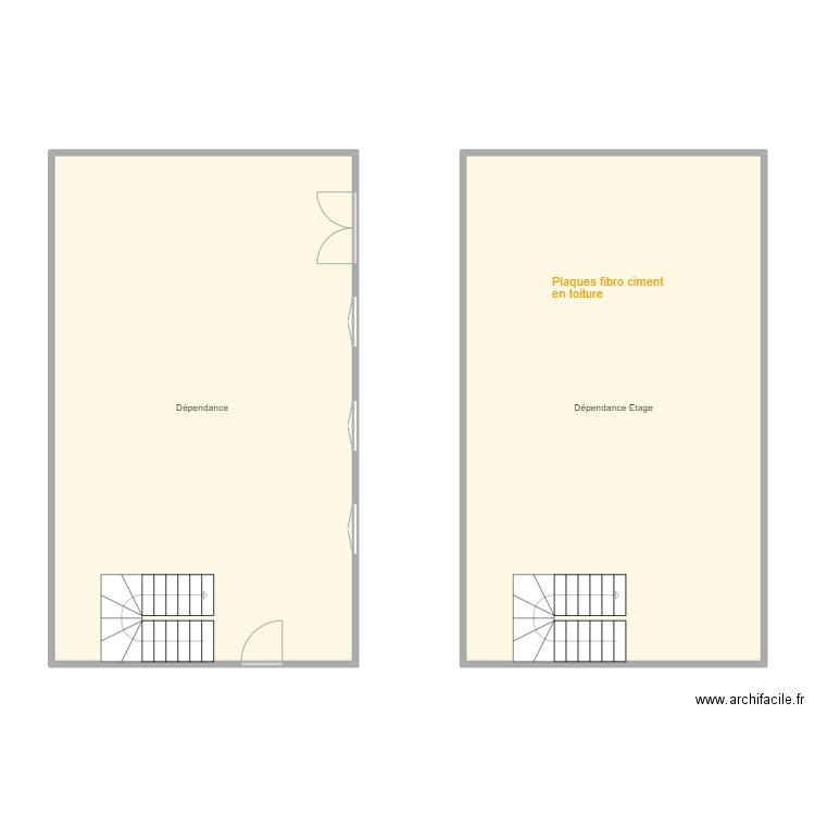 Croquis Dépendance . Plan de 0 pièce et 0 m2